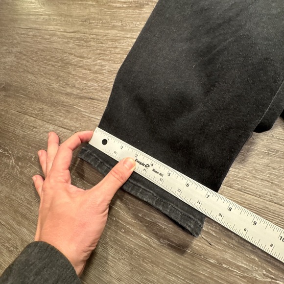 Good American Jeans Womens 12 / 31 Black Denim Organic Cotton Lounge 29x26 Adult - Picture 11 of 11